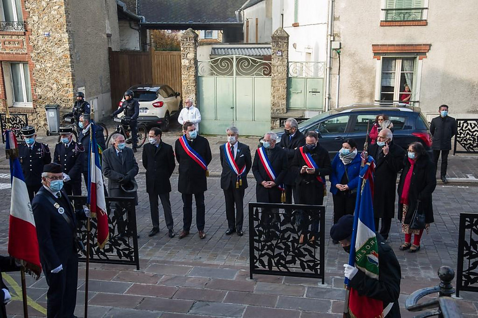 Commémoration de l'Armistice 14-18 le 11 novembre 2021, au Village - voir en plus grand : (fenêtre modale)