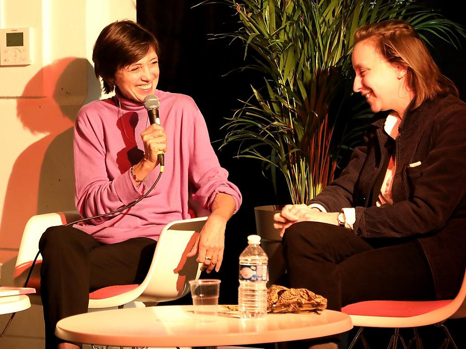 Nadine Eghels (à gauche) et Céline Sciamma (à droite). - voir en plus grand : (fenêtre modale)