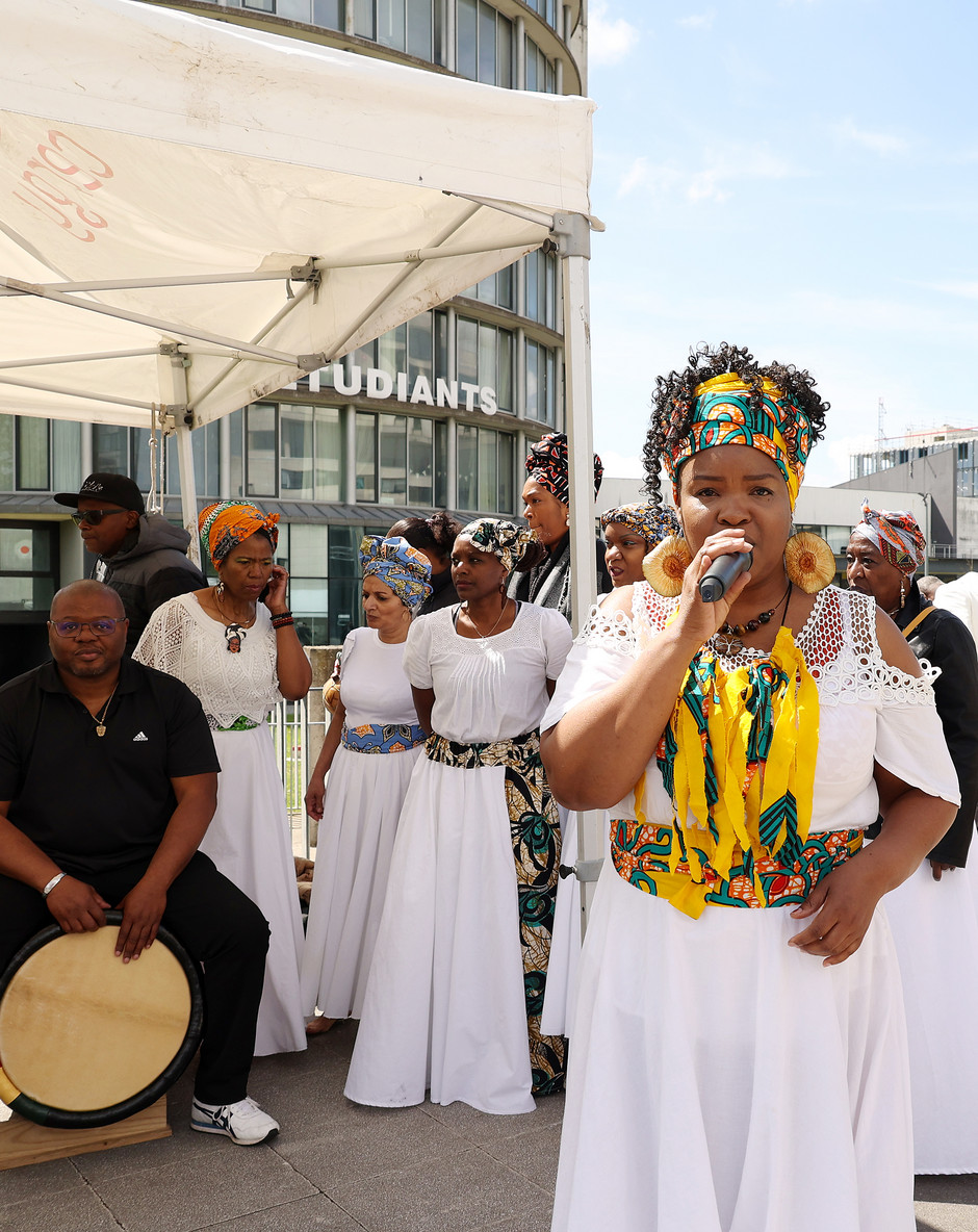 Inauguration du parvis Maryse-Condé, le 10 mai - voir en plus grand : (fenêtre modale)