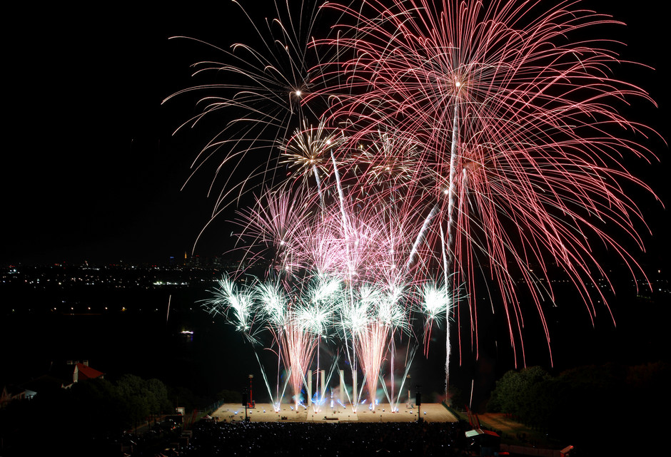 Feu d'artifice - voir en plus grand : (fenêtre modale)