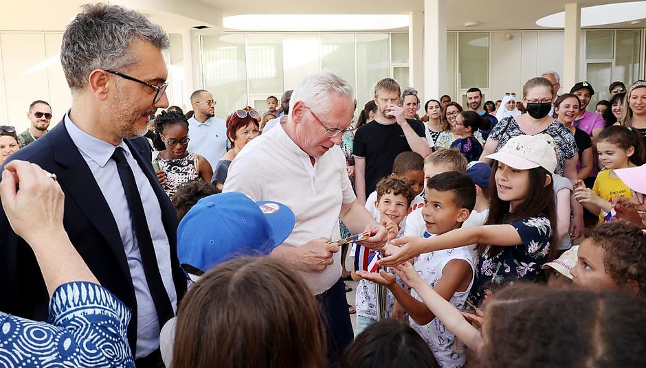 Inauguration du groupe scolaire Petit vent, le 17 juin 2022 dans le quartier des "Doux-épis" - voir en plus grand : (fenêtre modale)