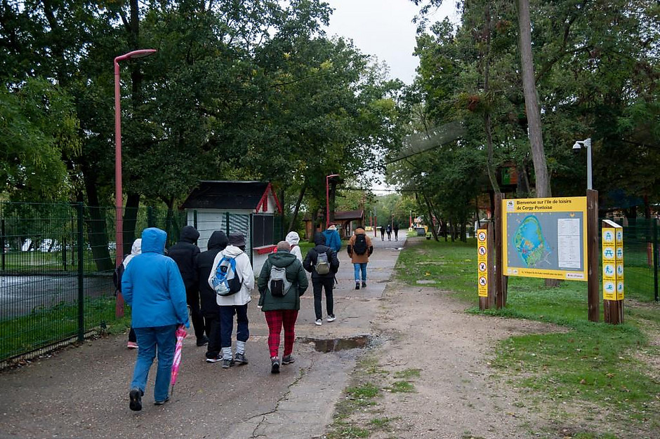 Semaine bleue, balade poétique sur l'île de loisirs le 6 octobre 2020 - voir en plus grand : (fenêtre modale)