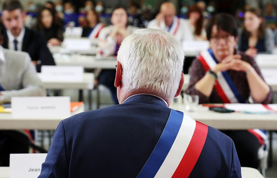 Conseil municipal d'installation au gymnase des Touleuses le 3 juillet 2020 - voir en plus grand : (fenêtre modale)