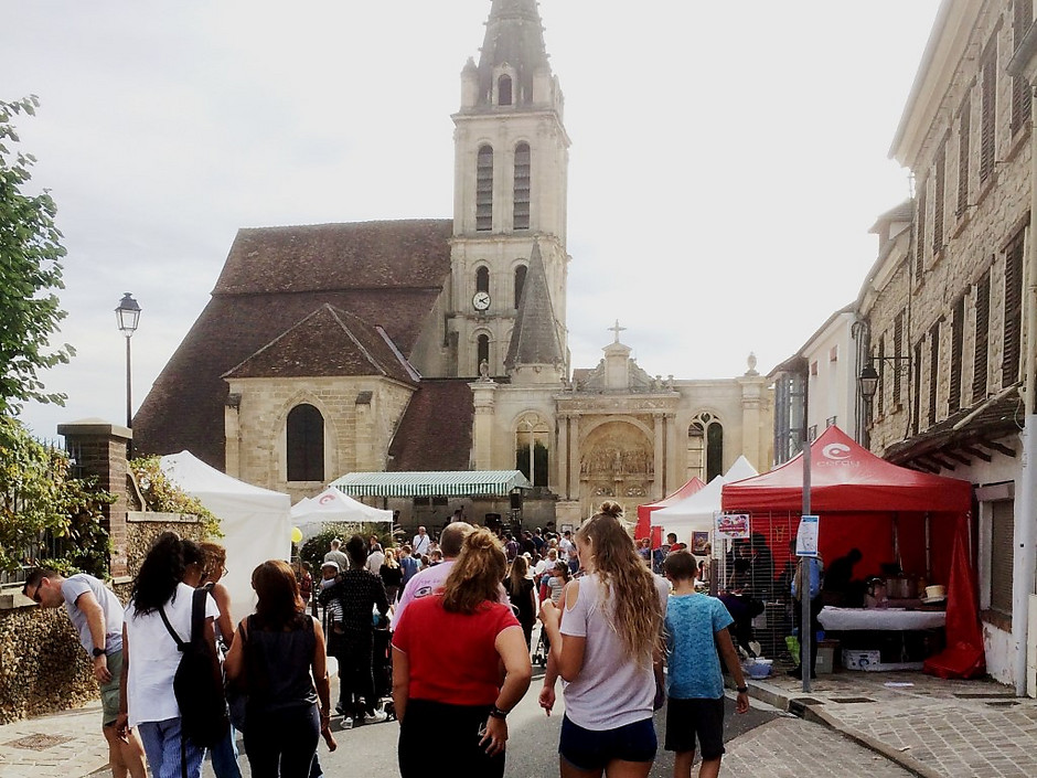 Église Saint-Christophe de Cergy. - voir en plus grand : (fenêtre modale)