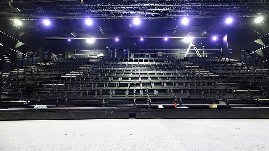 Avancement des travaux dans la salle de concert du Douze, le 12 janvier 2021 - voir en plus grand : (fenêtre modale)
