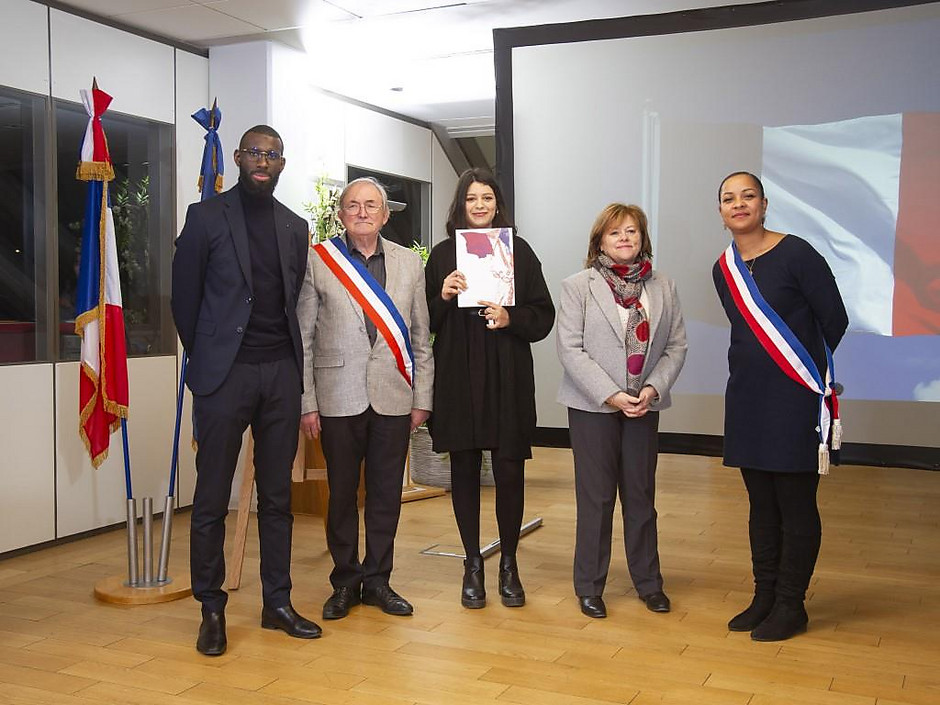 Cérémonie des nouveaux naturalisés à l'hôtel de ville,10 février - voir en plus grand : (fenêtre modale)