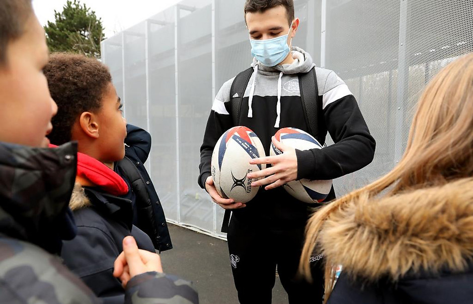 Semaine olympique et paralympique, rugby au groupe scolaire des Essarts, du 1er au 5 février 2021 - voir en plus grand : (fenêtre modale)