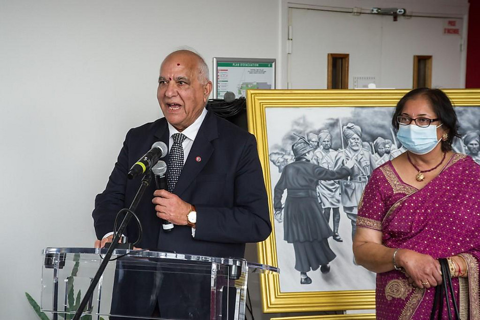 Vernissage d'une exposition sur les soldats indiens de la première guerre mondiale le 06 novembre à l'Hôtel de ville - voir en plus grand : (fenêtre modale)