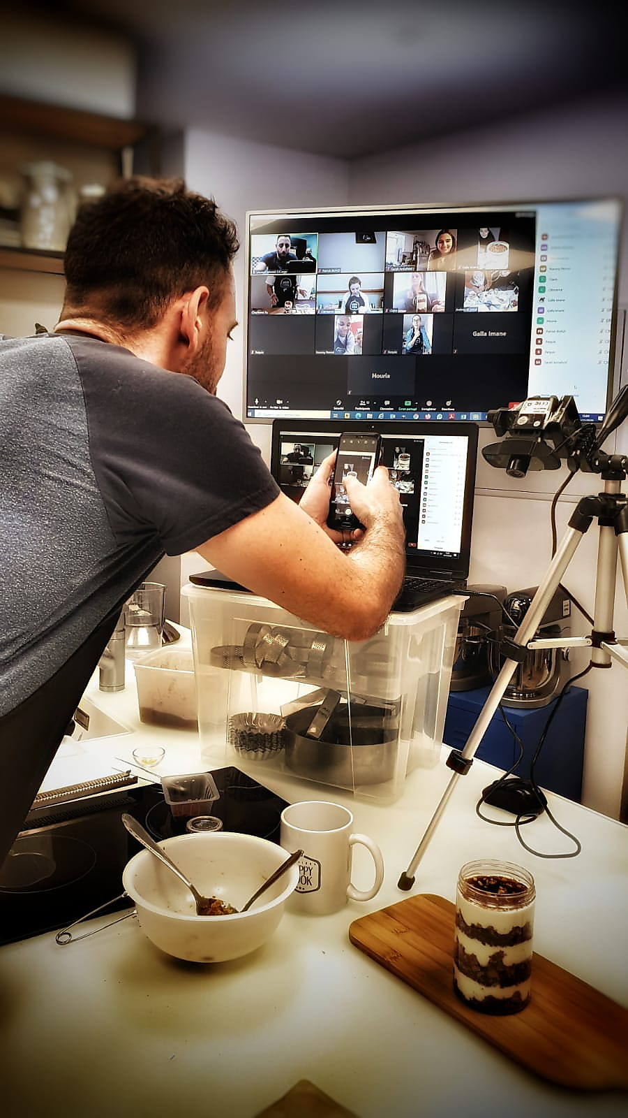 Atelier 3 d'Happy Cook saison 3 en visio avec le chef Abdelkarim, 12 décembre 2020 - voir en plus grand : (fenêtre modale)