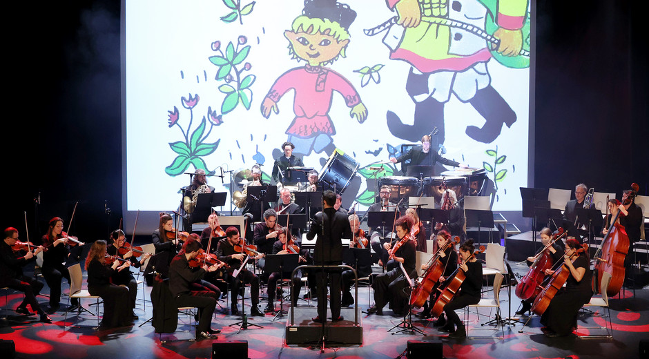 Spectacle Pierre et le loup par Gérard Philipe et orchestre symphonique, 6 décembre - voir en plus grand : (fenêtre modale)