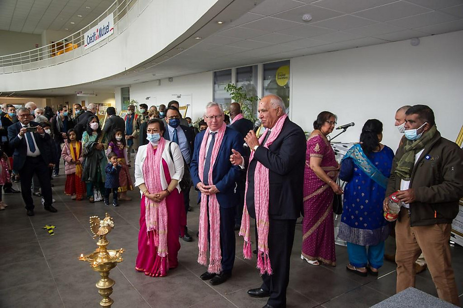 Vernissage d'une exposition sur les soldats indiens de la première guerre mondiale le 06 novembre à l'Hôtel de ville - voir en plus grand : (fenêtre modale)