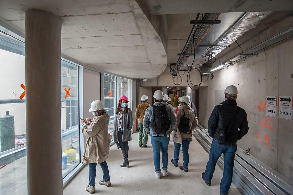 Semaine bleue, visite du chantier du Douze le 5 octobre 2020 - voir en plus grand : (fenêtre modale)