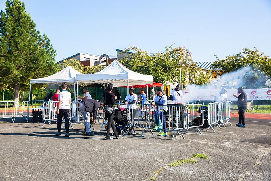 Inauguration de la nouvelle aire de street workout du Moulin à Vent, le 9 octobre dernier, en plein coeur de l'îlot Terroir. - voir en plus grand : (fenêtre modale)