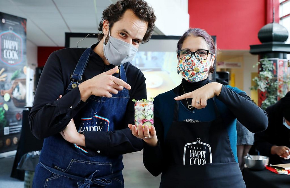 1er atelier Happy Cook, saison 3, avec le Chef Yoni Saada - voir en plus grand : (fenêtre modale)