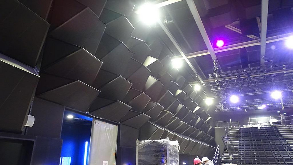 Avancement des travaux dans la salle de concert du Douze, le 12 janvier 2021 - voir en plus grand : (fenêtre modale)