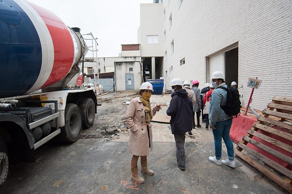 Semaine bleue, visite du chantier du Douze le 5 octobre 2020 - voir en plus grand : (fenêtre modale)