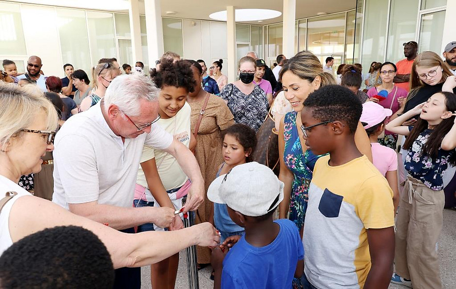 Inauguration du groupe scolaire Petit vent, le 17 juin 2022 dans le quartier des "Doux-épis" - voir en plus grand : (fenêtre modale)