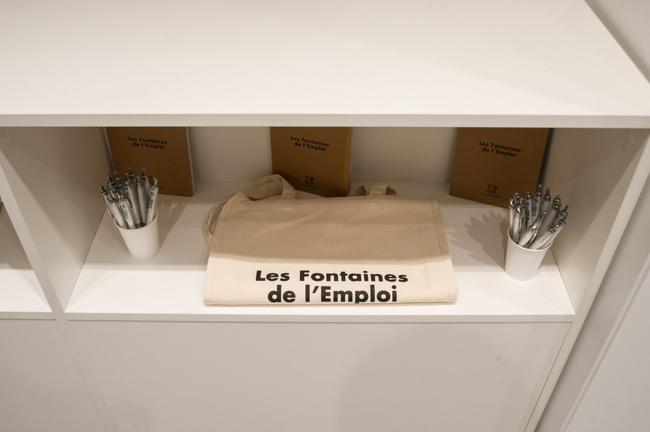 Inauguration des Fontaines de l'Emploi, le 22 mars dernier - voir en plus grand : (fenêtre modale)