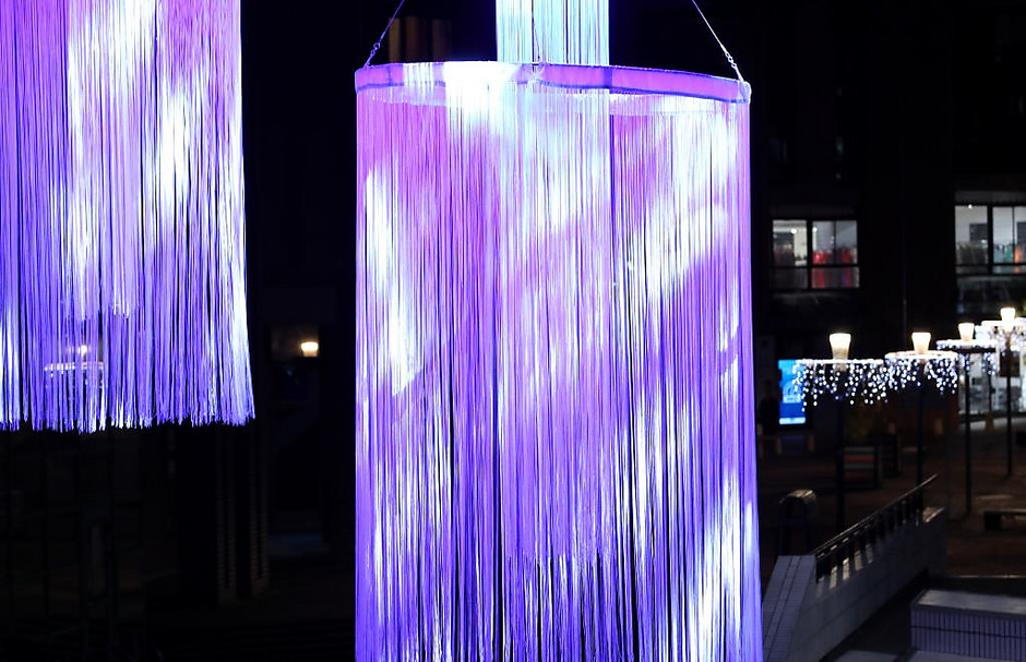 Illuminations de Noël dans le quartier Grand Centre, décembre 2020 - voir en plus grand : (fenêtre modale)