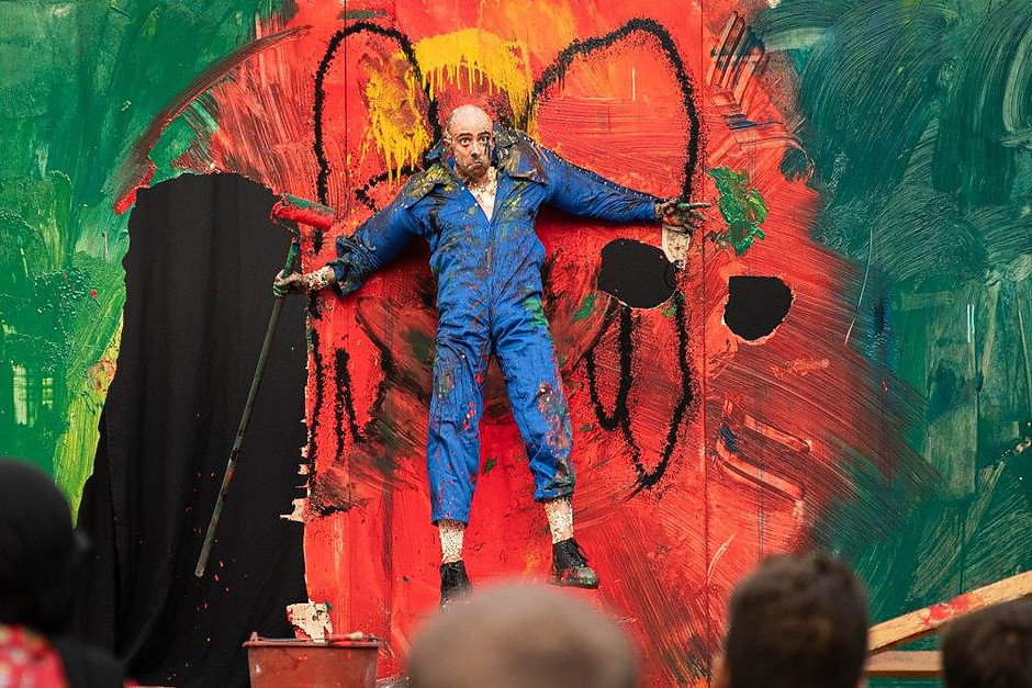Cergy Soit ! Rendez-vous #5, Claudio Stellato dans la cour de l'école élémentaire des Plants, 26 septembre - voir en plus grand : (fenêtre modale)