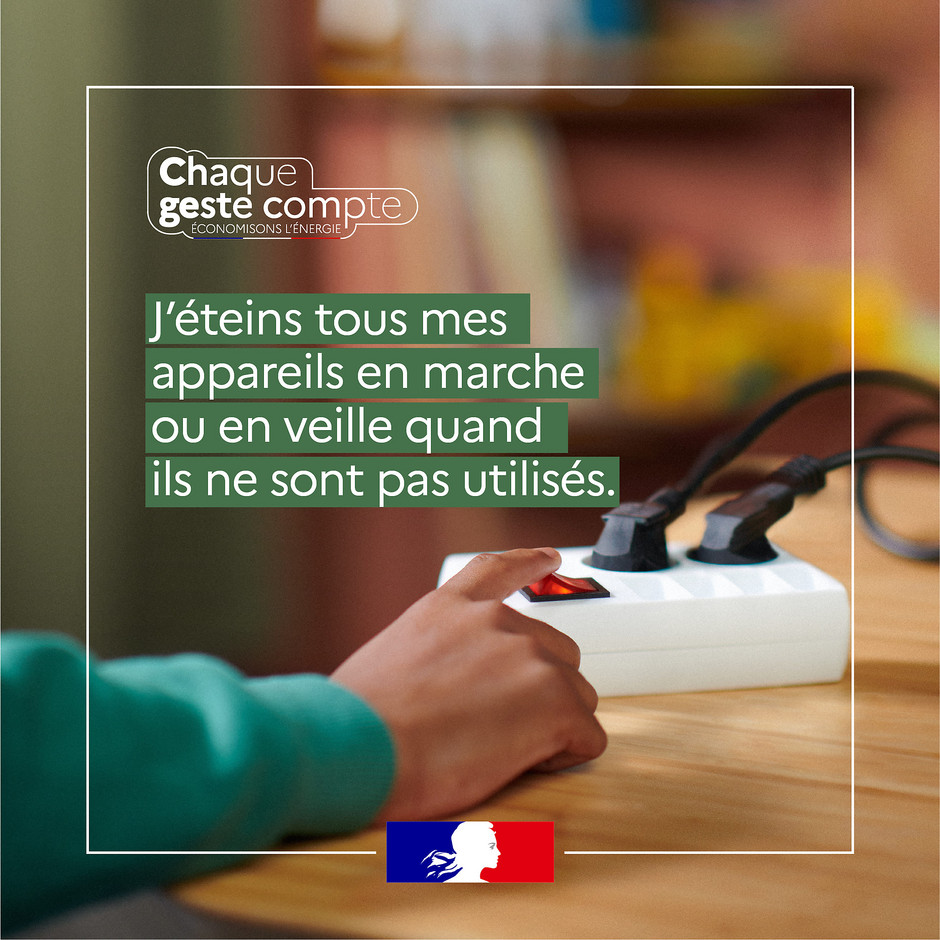 Plan de sobriété énergétique, les 5 éco gestes - voir en plus grand : (fenêtre modale)