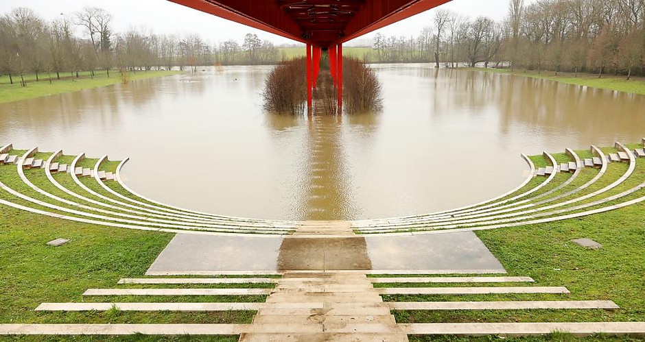 Crue de l'Oise, le 2 février 2021 - voir en plus grand : (fenêtre modale)