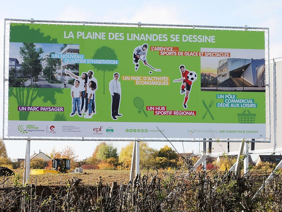 Chantier des Doux Epis, sur la plaine des Linandes, quartier Coteaux - Novembre 2018 - voir en plus grand : (fenêtre modale)