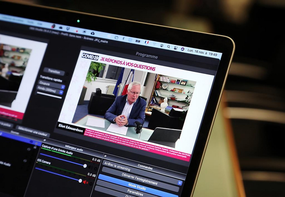 Facebook live du maire Jean-Paul Jeandon, le lundi 16 novembre 2020 - voir en plus grand : (fenêtre modale)