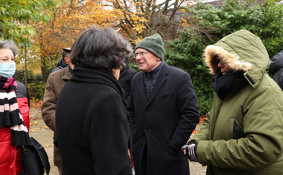 Visite d'îlot du maire Linandes et Justice avec les médiateurs Promevil, 3 décembre - voir en plus grand : (fenêtre modale)