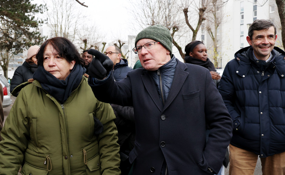 Visite d'îlot du maire Linandes et Justice avec les médiateurs Promevil, 3 décembre - voir en plus grand : (fenêtre modale)