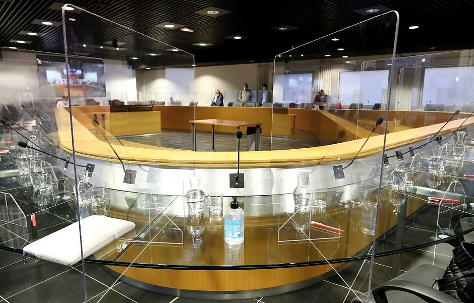 Conseil municipal du mardi 22 septembre 2020 avec le nouveau protocole sanitaire - voir en plus grand : (fenêtre modale)