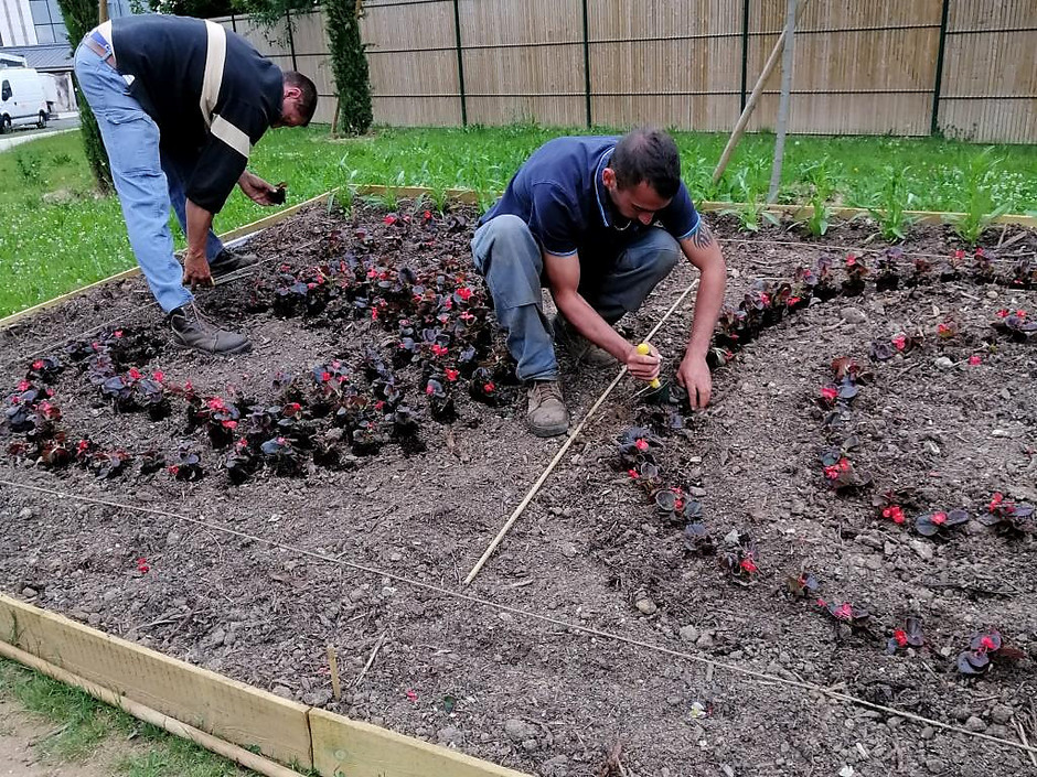 Jardinière située Avenue des Gémeaux. - voir en plus grand : (fenêtre modale)