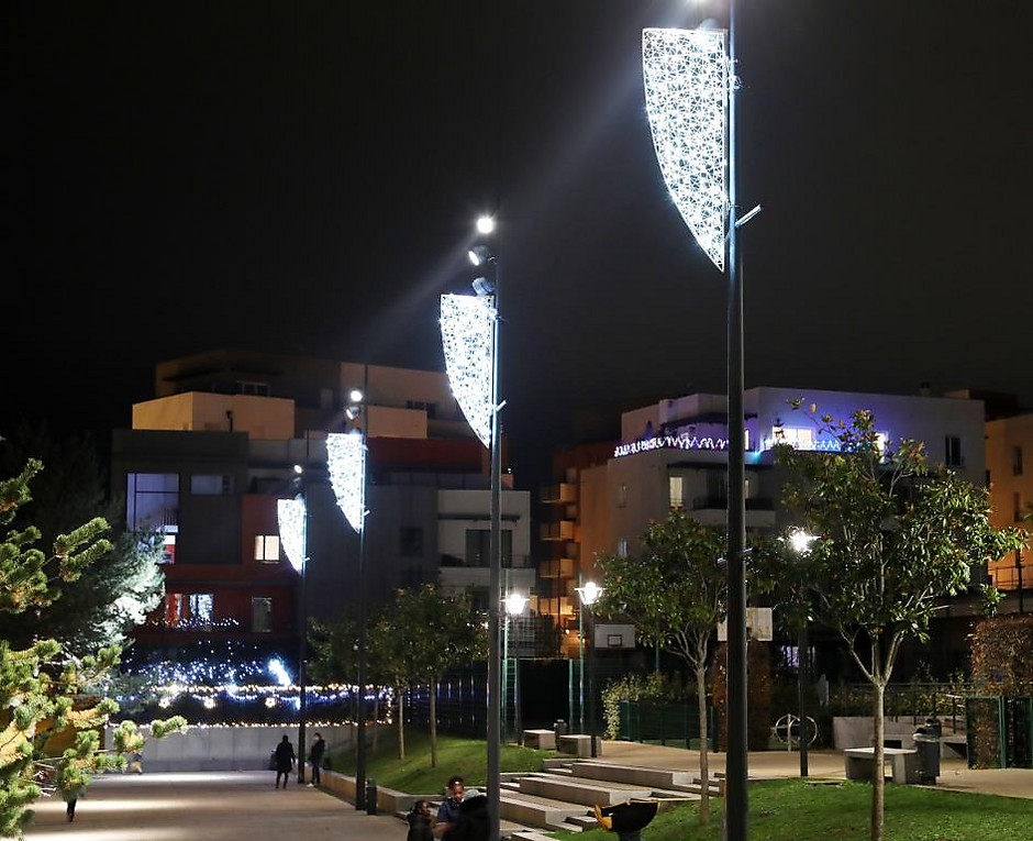 Illuminations de Noël dans le quartier Horloge, décembre 2020 - voir en plus grand : (fenêtre modale)