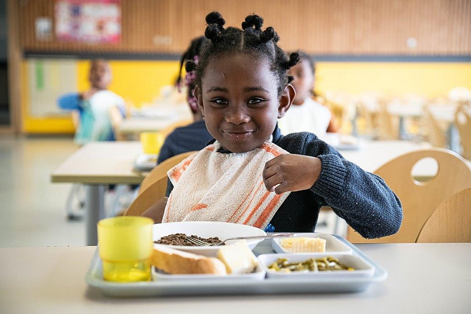 Le premier repas « local » du Projet alimentaire territorial (PAT), le 2 mars au centre de loisirs du point du jour  - voir en plus grand : (fenêtre modale)
