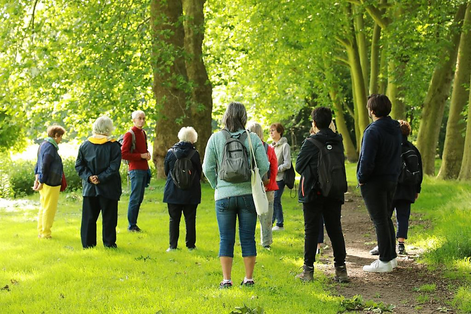 Balade poétique des seniors le long de la coulée verte, le 7 juillet - voir en plus grand : (fenêtre modale)