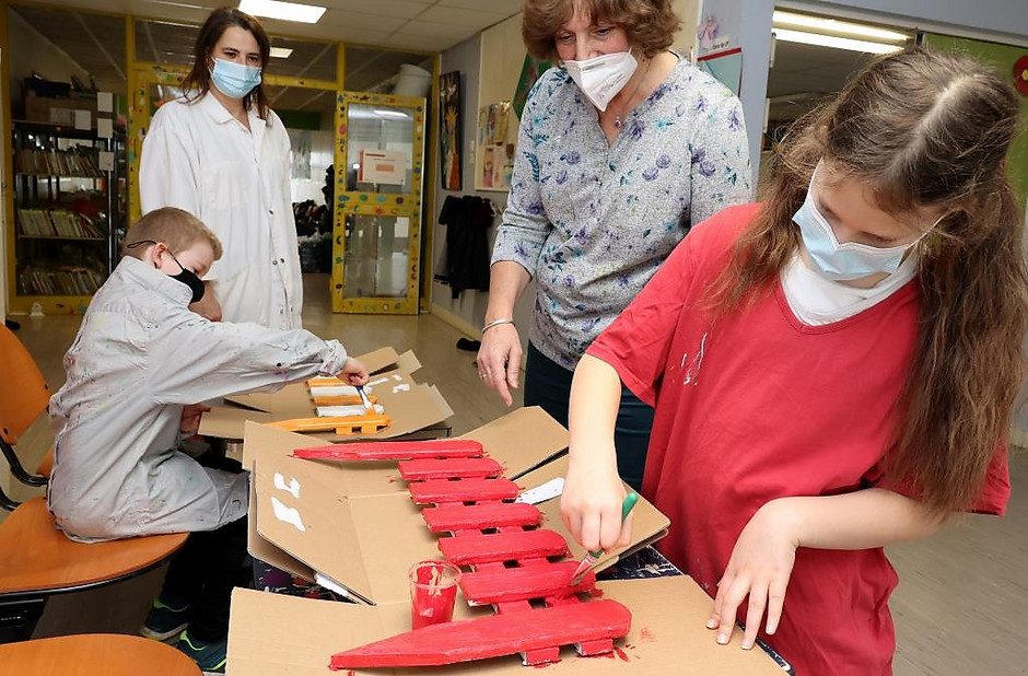 Projet éco-école au groupe scolaire du Ponceau, le 10 février 2022 - voir en plus grand : (fenêtre modale)