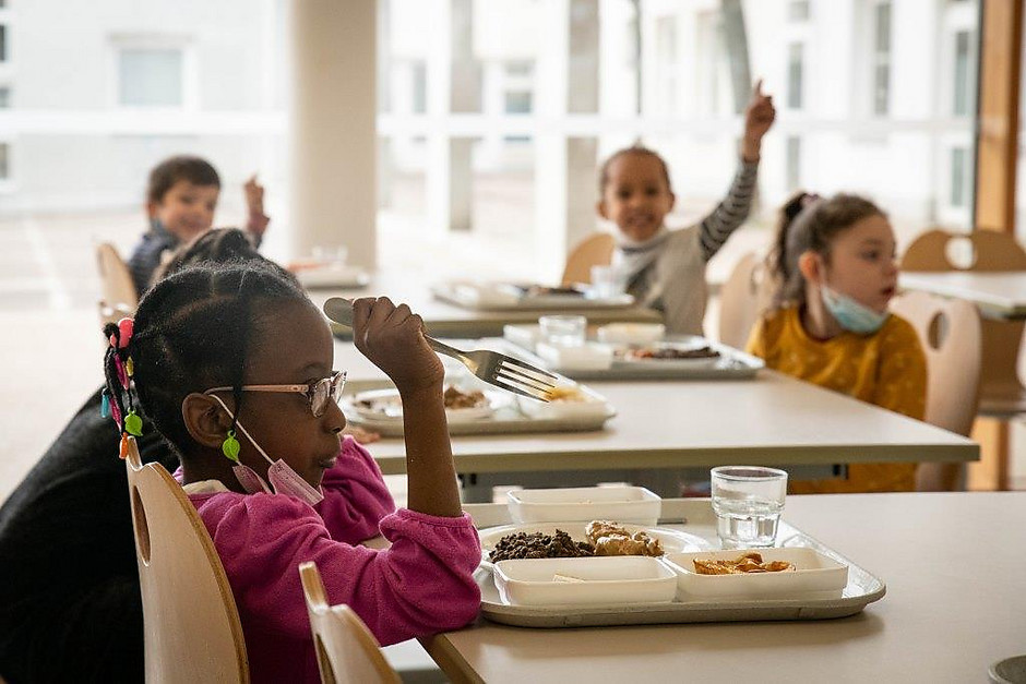Le premier repas « local » du Projet alimentaire territorial (PAT), le 2 mars au centre de loisirs du point du jour  - voir en plus grand : (fenêtre modale)