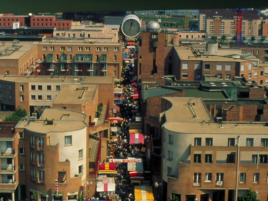 Ouverture du marché de Cergy Saint Christophe en 1986 - voir en plus grand : (fenêtre modale)