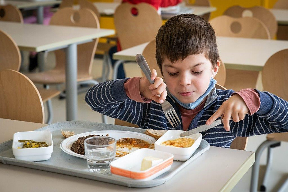 Le premier repas « local » du Projet alimentaire territorial (PAT), le 2 mars au centre de loisirs du point du jour  - voir en plus grand : (fenêtre modale)
