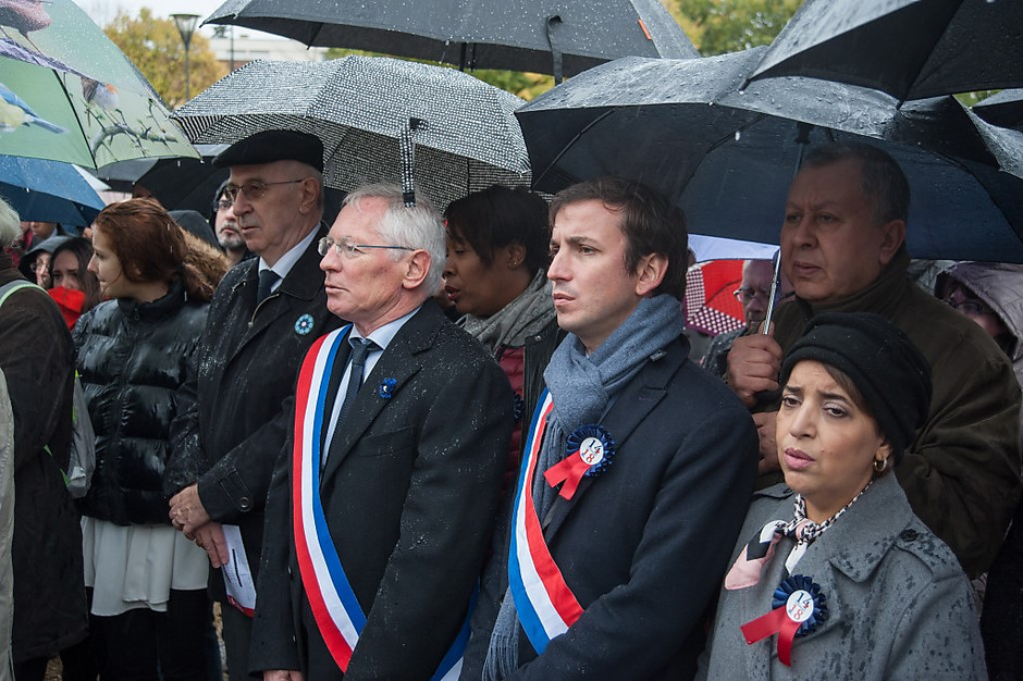 Allocution du Président des anciens combattants, cimetière - voir en plus grand : (fenêtre modale)