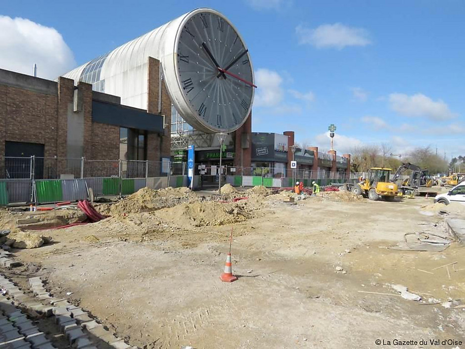 Lancement des travaux de requalification autour de la gare de Cergy-Saint-Christophe en 2015 - voir en plus grand : (fenêtre modale)