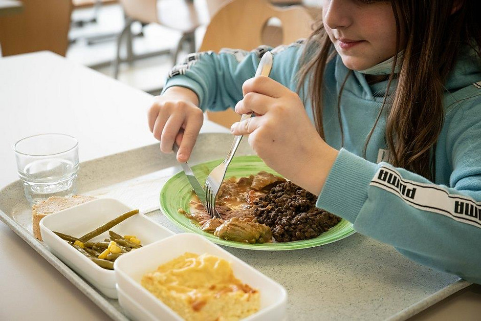 Le premier repas « local » du Projet alimentaire territorial (PAT), le 2 mars au centre de loisirs du point du jour  - voir en plus grand : (fenêtre modale)