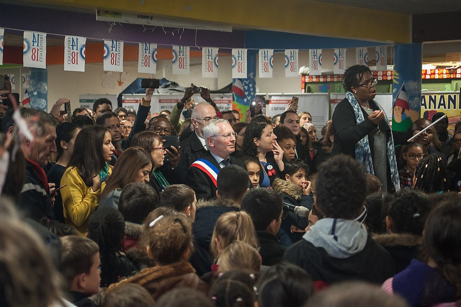 Vernissage des expositions des travaux des enfants dans le cadre du centenaire et de l'exposition "Hommage aux soldats coloniaux", école élémentaire du Ponceau  - voir en plus grand : (fenêtre modale)