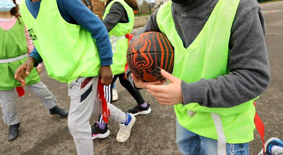 Semaine olympique et paralympique, rugby au groupe scolaire du Ponceau, du 1er au 5 février 2021 - voir en plus grand : (fenêtre modale)