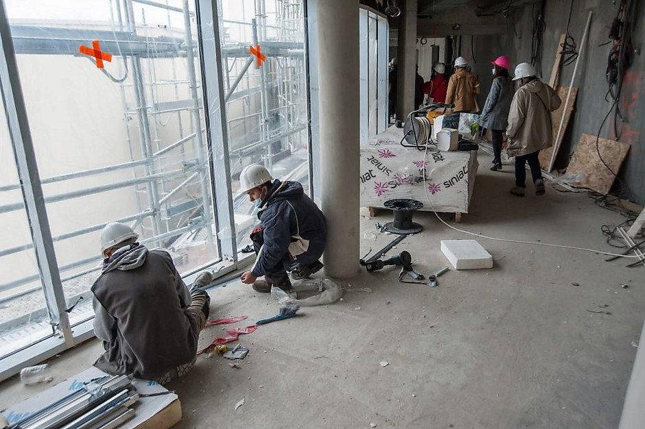Semaine bleue, visite du chantier du Douze le 5 octobre 2020 - voir en plus grand : (fenêtre modale)
