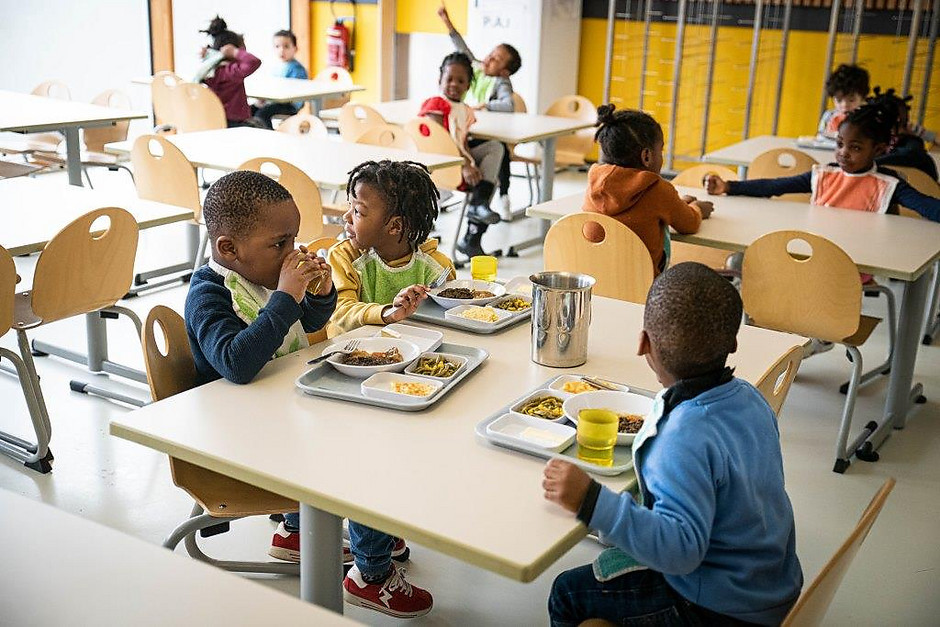 Le premier repas « local » du Projet alimentaire territorial (PAT), le 2 mars au centre de loisirs du point du jour  - voir en plus grand : (fenêtre modale)