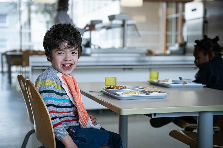 Le premier repas « local » du Projet alimentaire territorial (PAT), le 2 mars au centre de loisirs du point du jour  - voir en plus grand : (fenêtre modale)