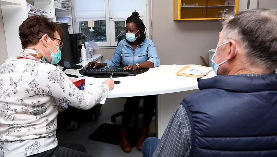 Vaccination au centre médical des Linandes, le 28 janvier 2021 - voir en plus grand : (fenêtre modale)