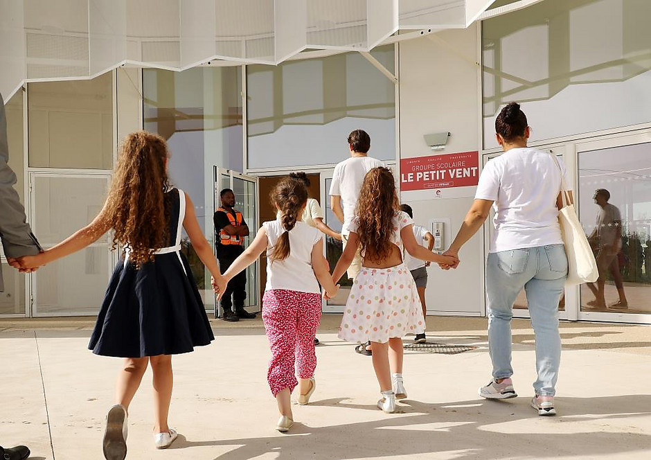 Inauguration du groupe scolaire Petit vent, le 17 juin 2022 dans le quartier des "Doux-épis" - voir en plus grand : (fenêtre modale)