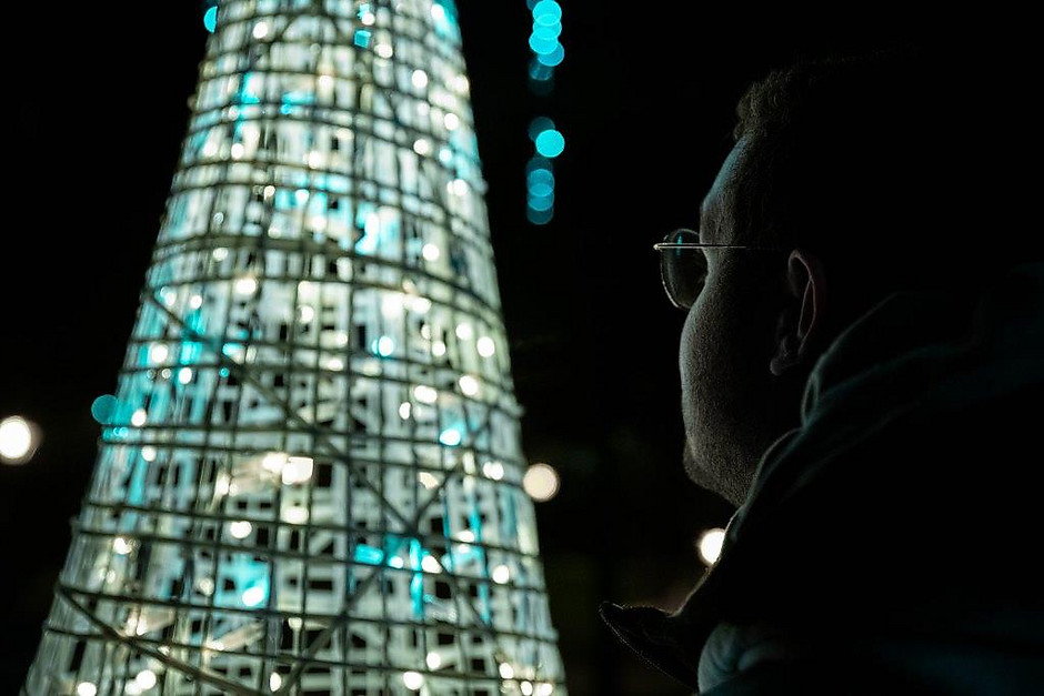 Illuminations de Noël le 7 décembre, à l'Hôtel de Ville - voir en plus grand : (fenêtre modale)